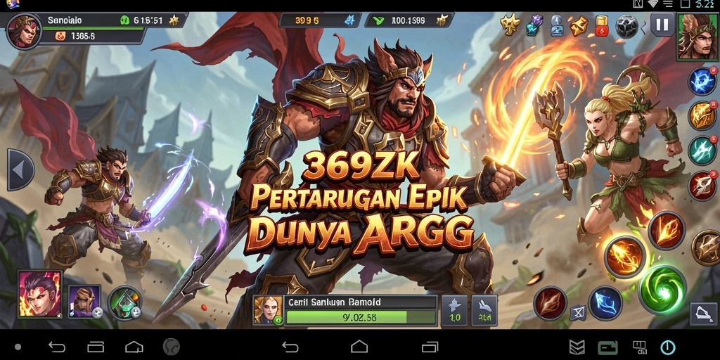 Screenshot gameplay <strong>369ZK</strong> menunjukkan aksi pertarungan yang mendebarkan.
