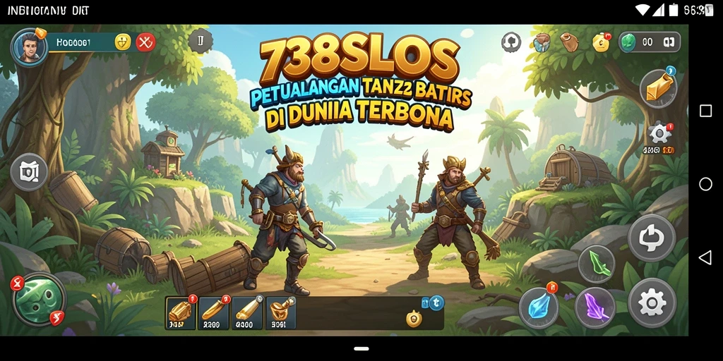 Screenshot dari gameplay 738SLOTS yang memperlihatkan eksplorasi dunia terbuka.