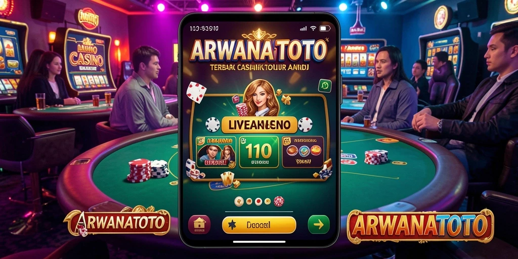 Tampilan gameplay Live Casino yang mendebarkan di ARWANATOTO.