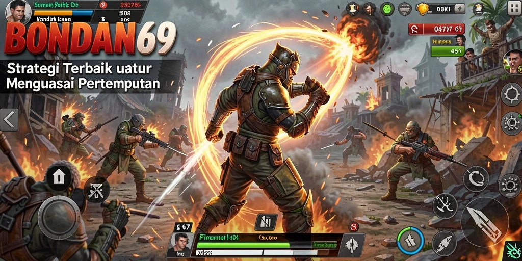 Tampilan gameplay BONDAN69 dengan aksi pertempuran strategi.