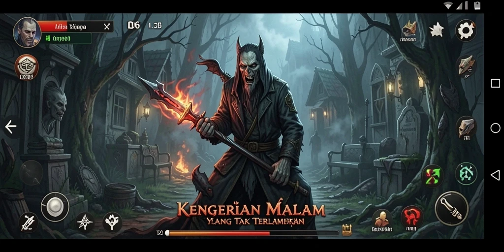 Tangkapan layar menampilkan gameplay menegangkan dari D06 yang diwarnai dengan kegelapan.