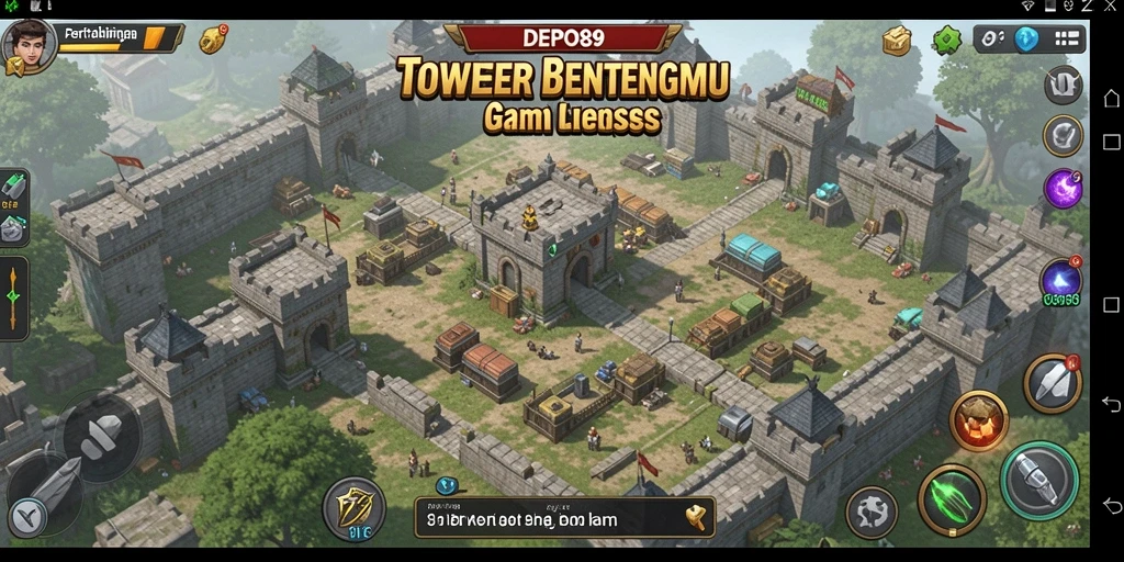 Tangkapan layar DEPO89 dengan aksi gameplay Tower Defense yang mendebarkan.