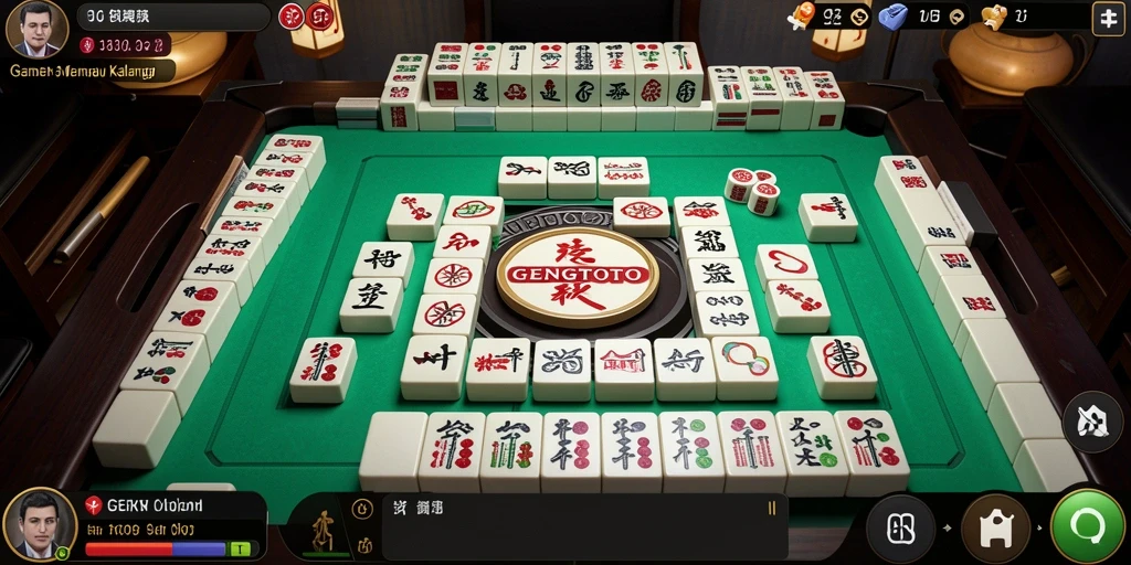 Tampilan gameplay GENGTOTO yang menarik dengan elemen Mahjong yang seru.