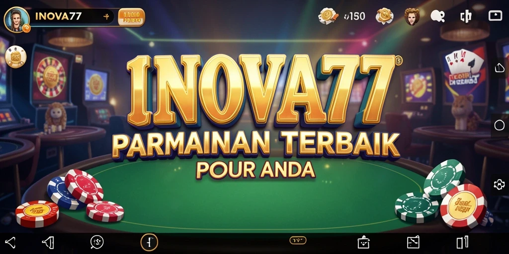 Tampilan gameplay INOVA77 yang penuh warna dan mendebarkan.