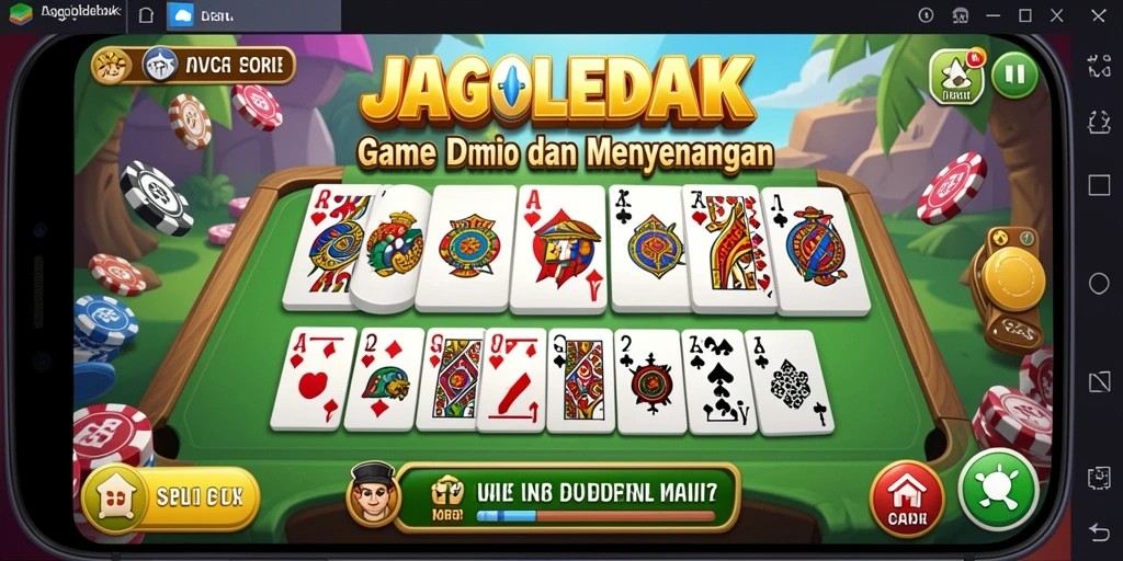 Gameplay seru dan menantang di JAGOLEDAK.