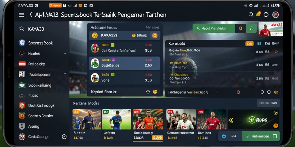 Tampilan utama KAYA33 dengan berbagai pilihan taruhan olahraga.