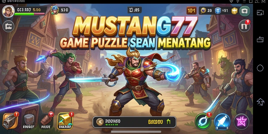 Tampilan gameplay menarik dari MUSTANG77 yang penuh dengan teka-teki.