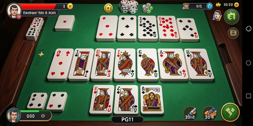 Screenshot utama PG11 menampilkan gameplay domino yang seru dan menarik.