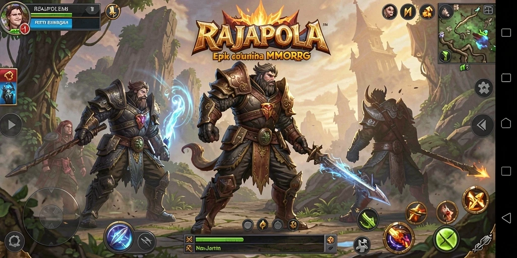 Gameplay mendebarkan RAJAPOLA dalam dunia MMORPG.