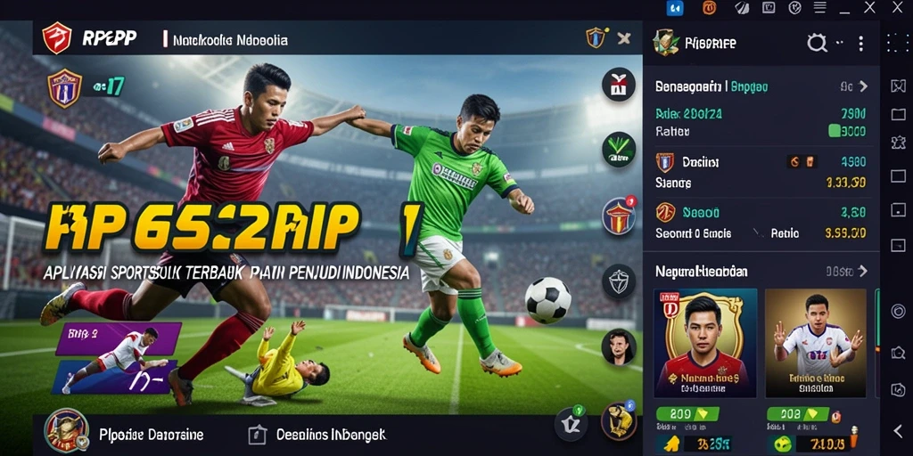Tampilan screenshot utama RP62RP menampilkan antarmuka aplikasi Sportsbook yang menarik.