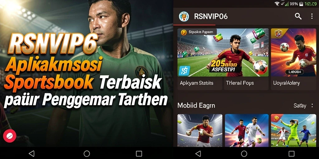 Tampilan antarmuka pengguna RSNVIP6 dengan berbagai pilihan taruhan olahraga.