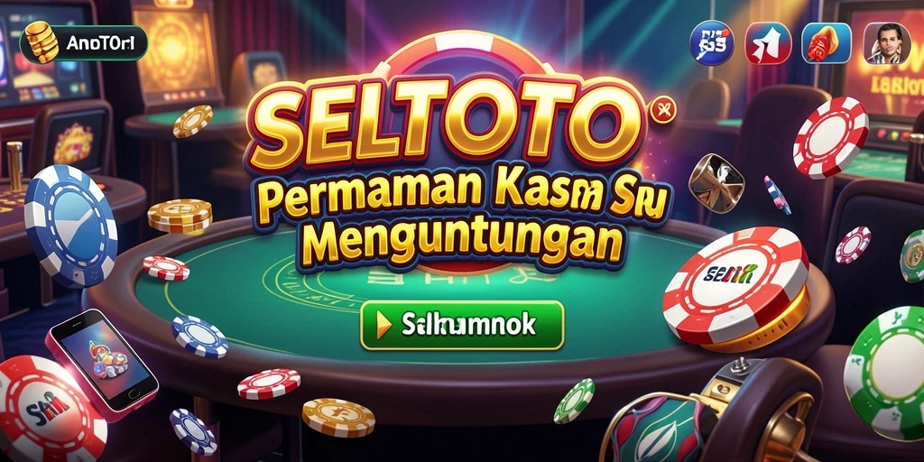 Tampilan screenshot utama SELTOTO menampilkan permainan Kasino yang mendebarkan.