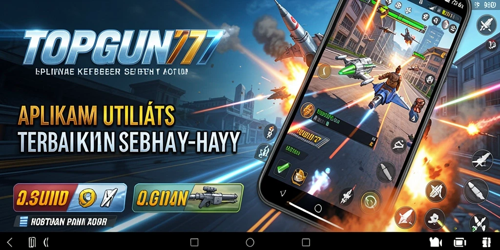 Tampilan antarmuka utama aplikasi TOPGUN77 yang mudah digunakan.