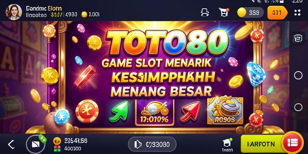 Tampilan gameplay TOTO80 dengan fitur slot yang menarik.