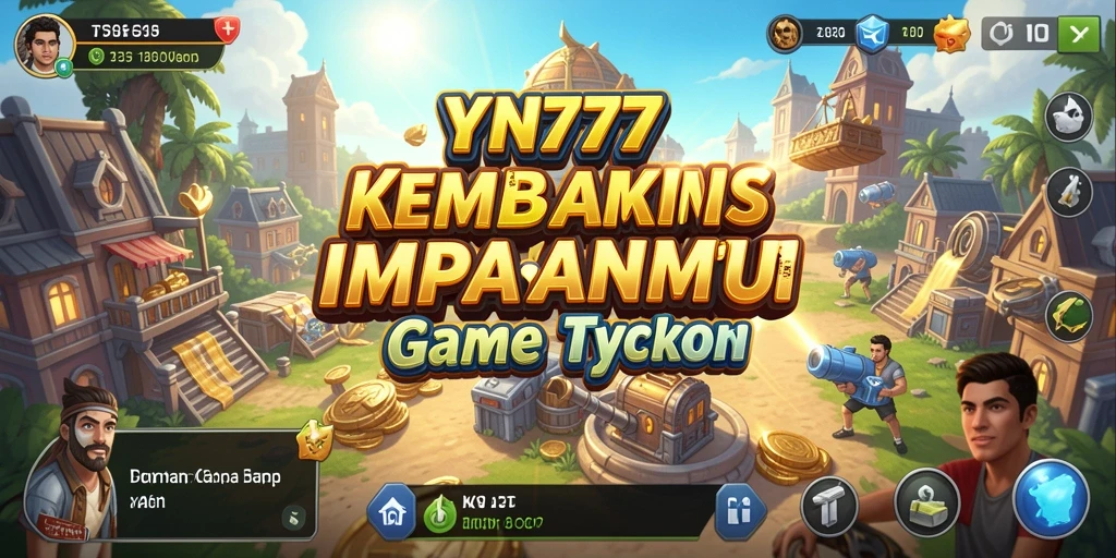 Screenshot utama YN777 menampilkan gameplay seru Tycoon.