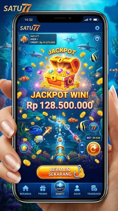 Screenshot antarmuka aplikasi satu77 yang mudah digunakan.